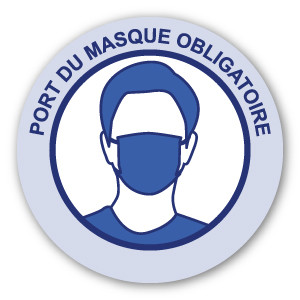 Stickers autocollants Port du masque obligatoire