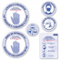 Prévention Covid - Pack stickers pour entreprises et administrations